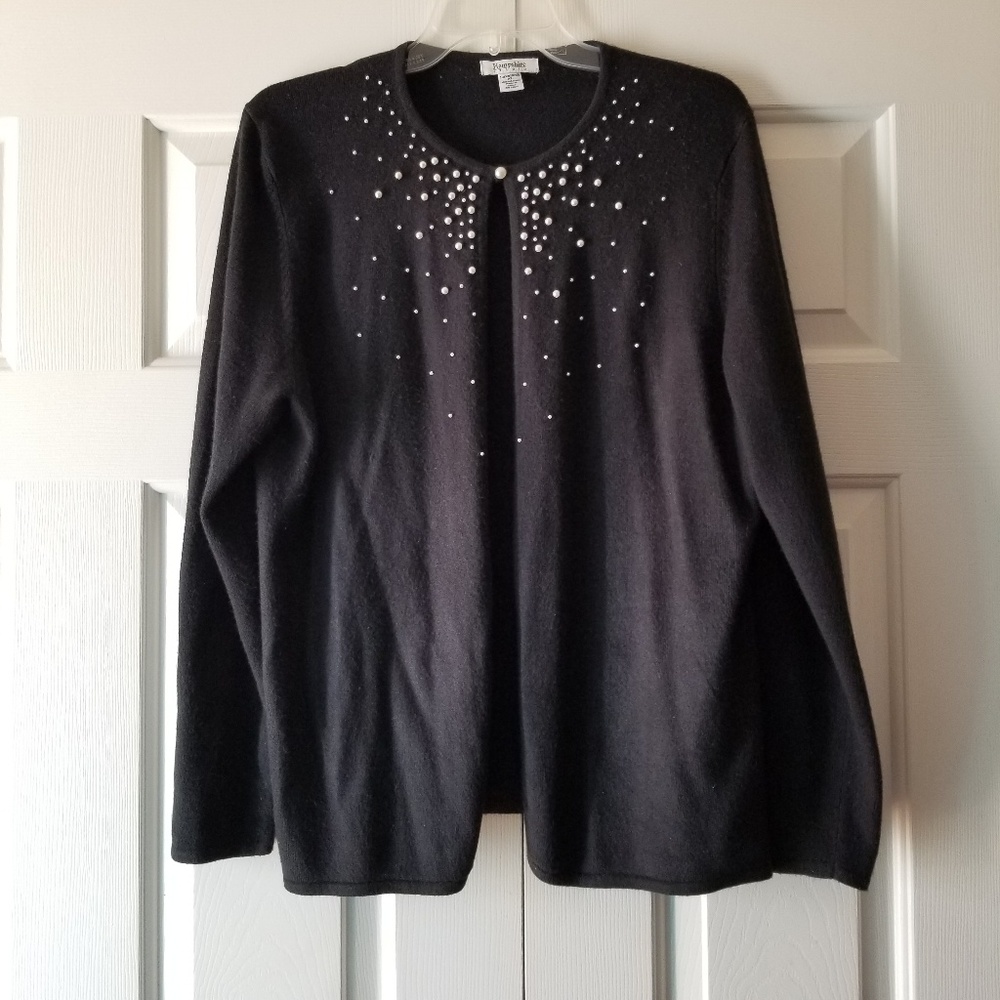 Hampshire Beaded Black Cardigan